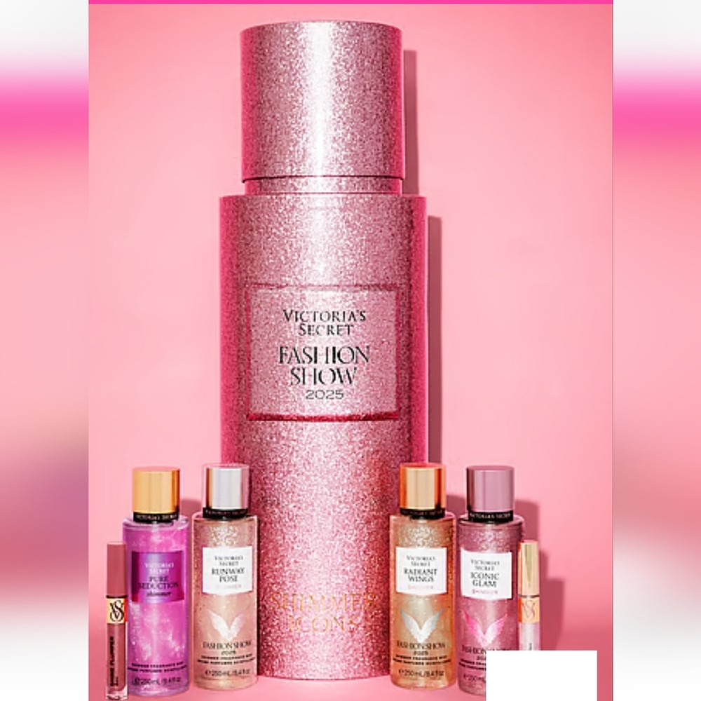 Limited Edition Victoria's Secret Fashion Show Glitter Display Gift Set Sealed.